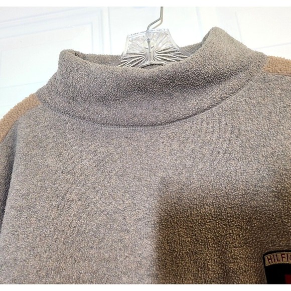 Tommy Hilfiger Sweatshirt Logo Y2K Vtg Mens Size XL Pullover Gray Long Sleeve - Picture 3 of 11